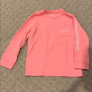 Vineyard vines girl long sleeve shirt, size 5
